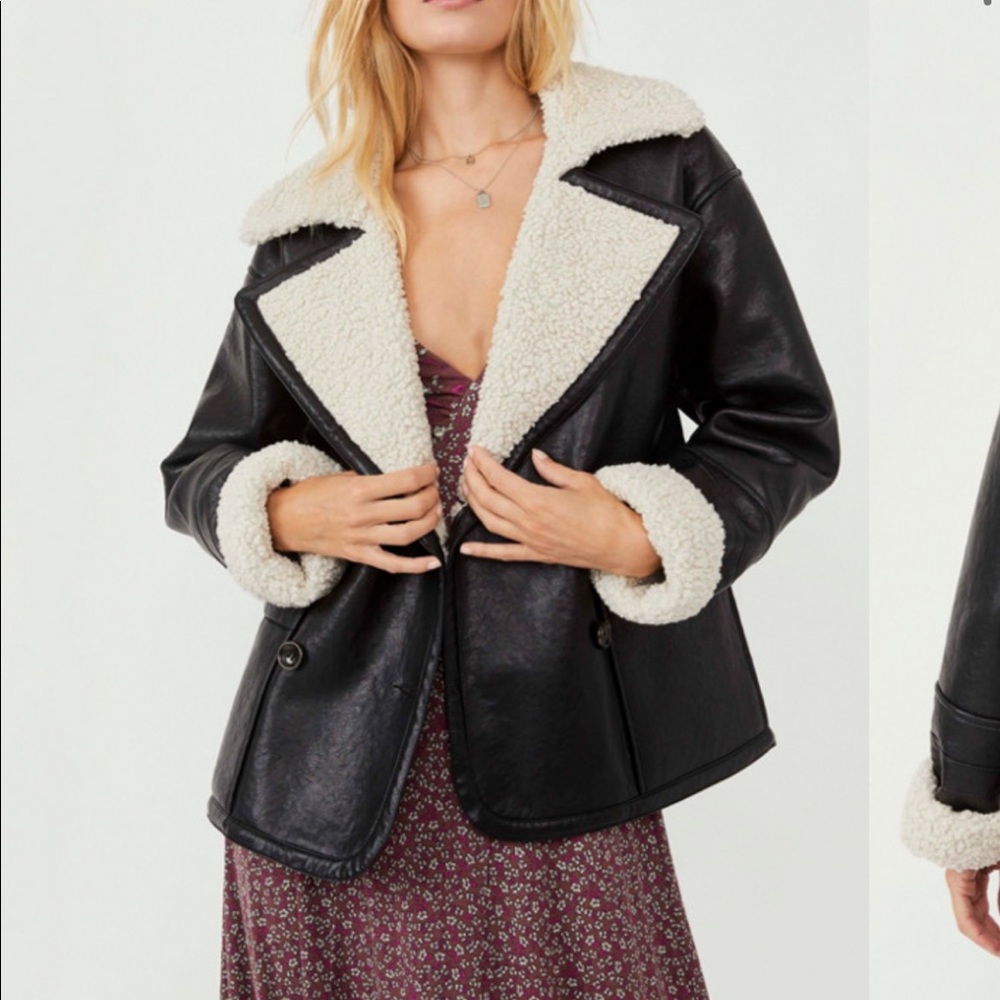 FREE PEOPLE Kaja Vegan Bonded Coat